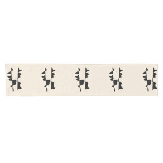 Court Chemin de Table Chic Abstrait Dual Face