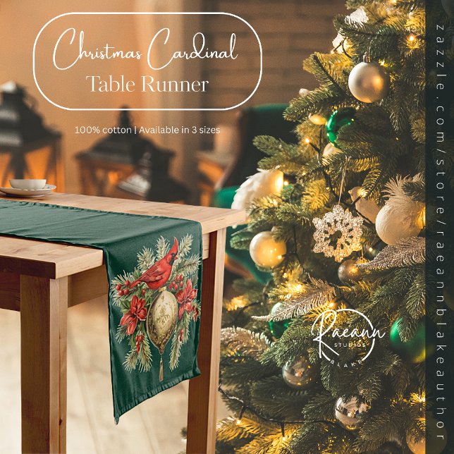 Court Chemin de table de Noël Cardinal (Créateur téléchargé)