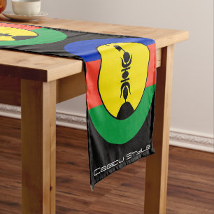 Court Chemin de table Drapeau Kanak