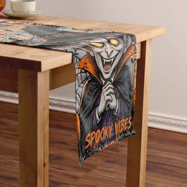Court Chemin de table Halloween Vampire effrayant (In Situ)