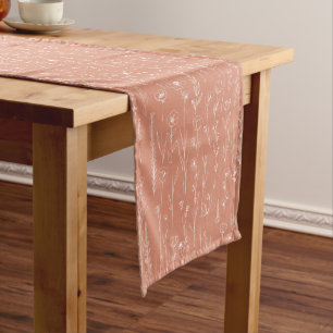 Court Chemin de table pour baby shower Terracotta Wildfl