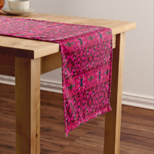 Court Chemin de table rose profond Bougainvillea