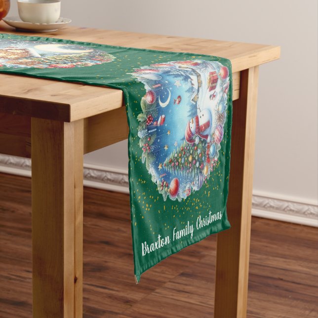Court Chemin de table scènes de Noël (In Situ)