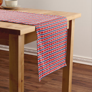 Court Chemin de table Stars & Stripes