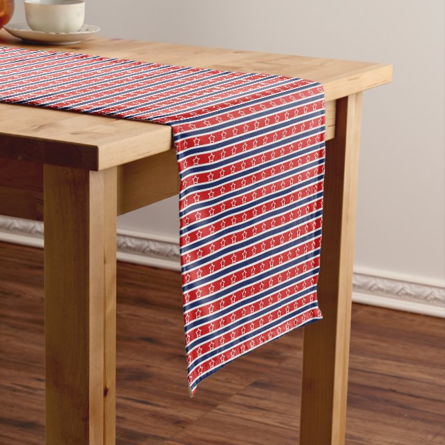 Court Chemin de table Stars & Stripes (In Situ)