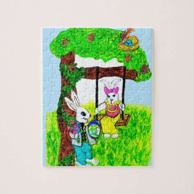 COURT EASTER BUNNY puzzle (Vertical)