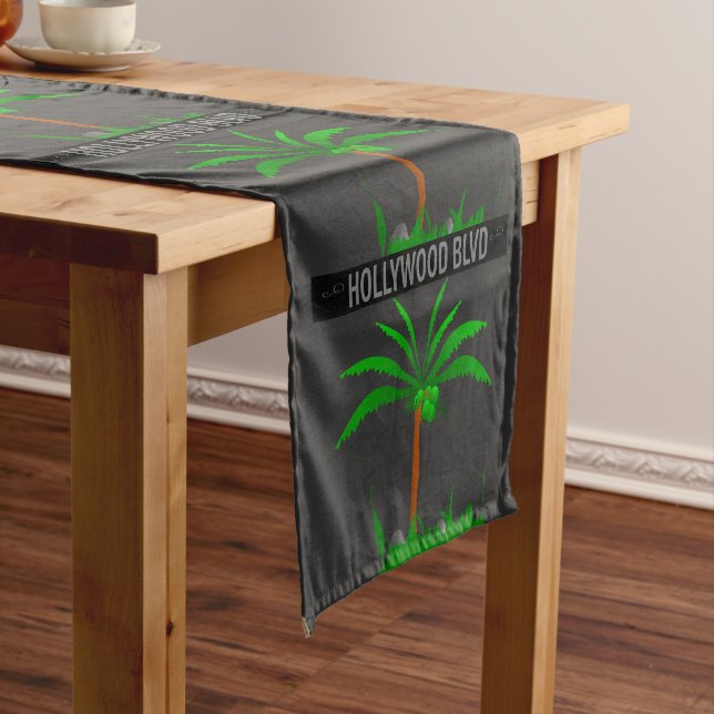 Court Poster Hollywood Blvd. Chemin de table (In Situ)