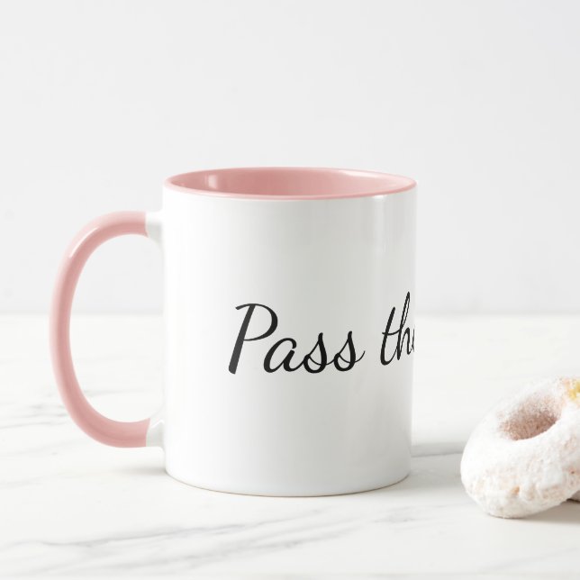 Court Reporter Depo Mug - Pass the witness. (Avec donut)