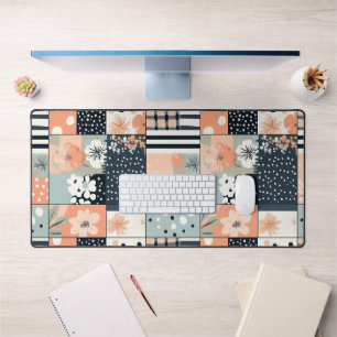 Courtepoint vintage en patchwork floral de ton pas