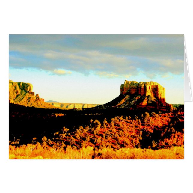 Courthouse Rock à Sedona, Arizona (Devant horizontal)