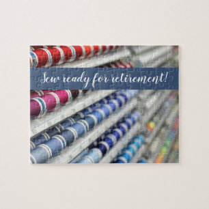 Cousez prêt pour le puzzle de retraite