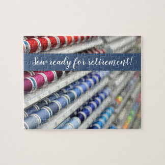 Cousez prêt pour le puzzle de retraite