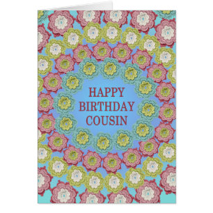 Cousin Anniversaire Crochet Fleurs
