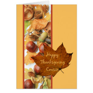 cousin bon thanksgiving feuille d'érable
