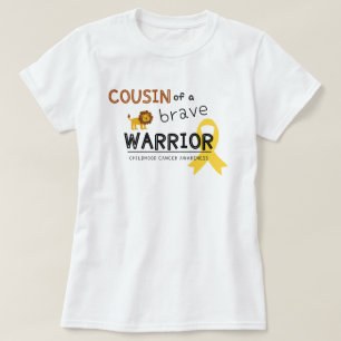 cousin brave guerrier cancer lion femmes T-shirt