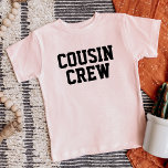 Cousin Crew Kids<br><div class="desc">Vêtements imprimés personnalisés avec le graphique "Cousin Crew" ou tout autre texte personnalisé. Utilisez les outils de conception pour modifier les polices de texte et les couleurs ou ajouter vos propres photos pour créer un modèle de t-shirt personnalisé. Faites votre choix parmi une grande variété de t-shirts, de débardeurs et...</div>