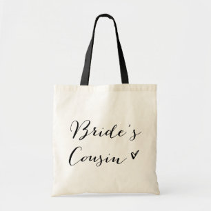 Cousin de la mariée   Sac de calligraphie moderne
