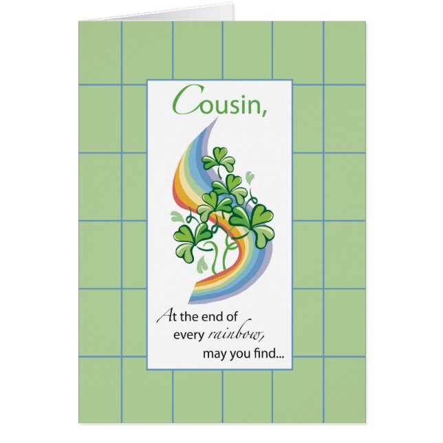 Cousin Religieux Saint Patrick's Day Arc en ciel (Devant)