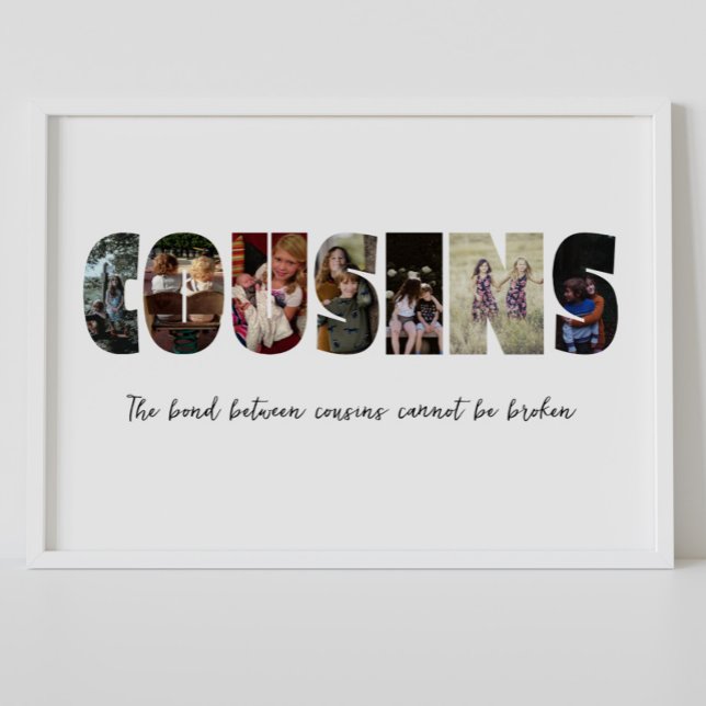 Cousins Photo Collage Poster (Créateur téléchargé)