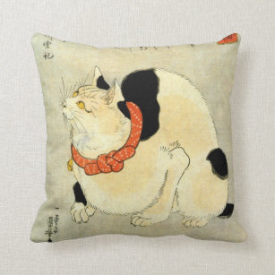 Coussins Chat Japonais Zazzle Fr