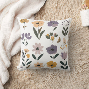 Coussin С collecte des fleurs vectorielles Lancer l'oreill