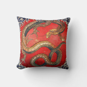 Coussin 北 斎 の 龍, 北 Hokusai Dragon, Hokusai, Japon Art