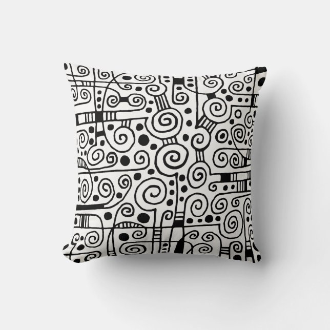 Coussin 040512 - Noir sur blanc (Recto)