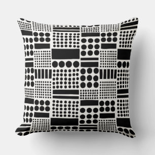 Coussin 100416 - Noir sur blanc