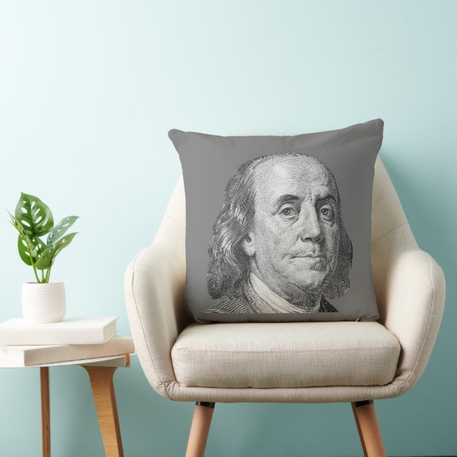 Coussin 100 dollars, Benjamin Franklin (Chaise)