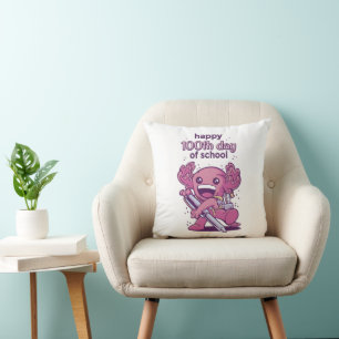Coussin 100ème jour d'invitation à l'école