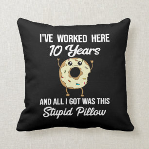Coussin 10 Anniversaire du travail Dixième cadeau de l'em