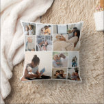 Coussin 10 Collage photo personnalisé<br><div class="desc">10 Photo Collage Famille Jetez l'oreiller personnalisé de Ricaso - avec 10 modèles photo. Un merveilleux cadeau photo pour vous-même ou pour d'autres</div>