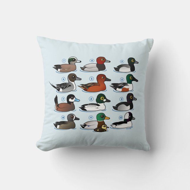 Coussin 12 canards avec la clé (Recto)