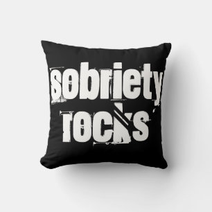 Coussin 12 Étape Récupération Sobriété Slogan Addict alcoo