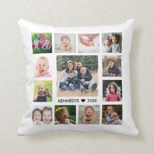 Coussin 13 Collage de photos de famille Créez votre propr