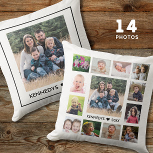 Coussin 14 Collage de photos de famille Créez votre propre