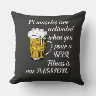 Coussin 14 Muscles activés lorsque vous versez une bière.