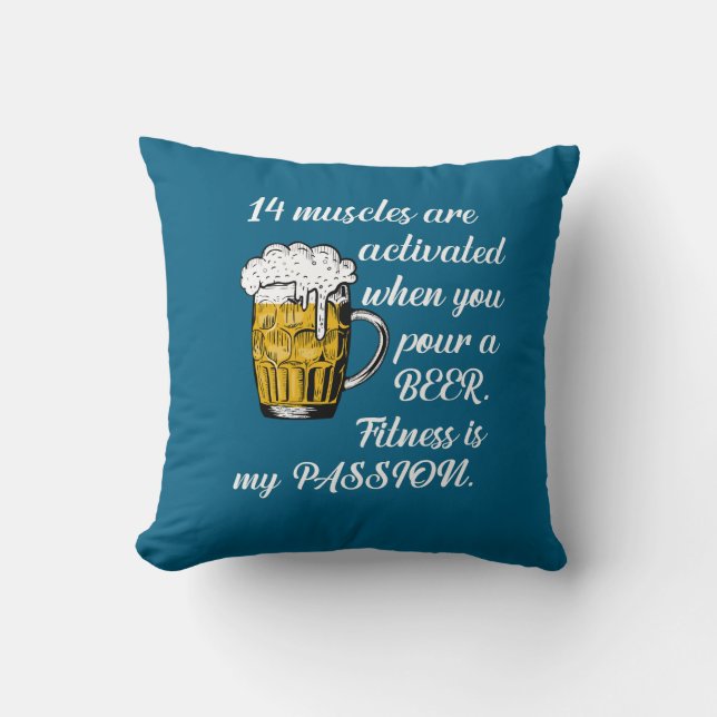 Coussin 14 Muscles activés lorsque vous versez une bière. (Recto)