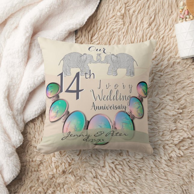 Coussin 14e anniversaire de la Mariage ivoirienne (Couverture)