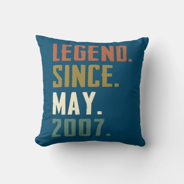 Coussin 15 Ans Légende depuis mai 2007 15e anniversaire (Recto)