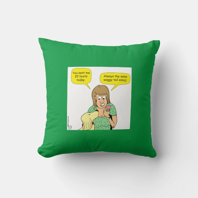 Coussin 1618 Texte Du Dessin Du Chien (Recto)