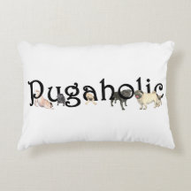 Coussin 16" d'accent de Pugaholic X12 "