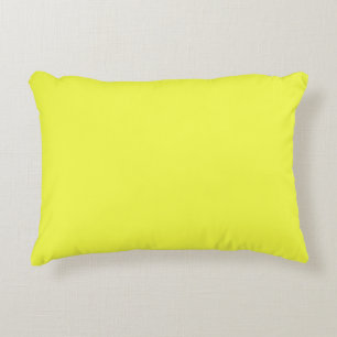 Coussin 16" x 12", Jaune néon