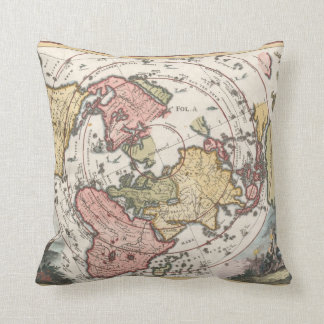 Coussin 1700 de carte du monde