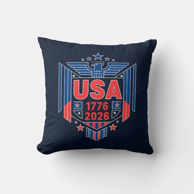 Coussin 1776-2026 États-Unis  (Recto)