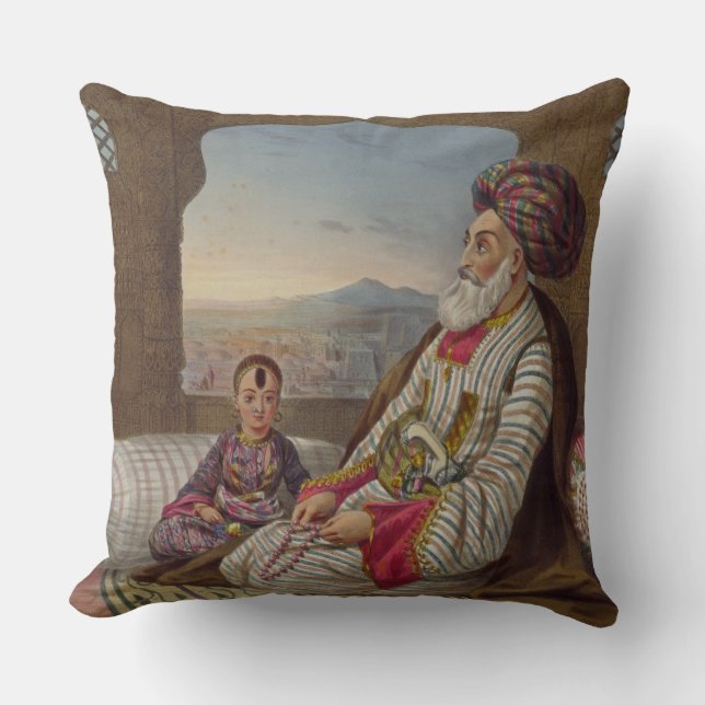 Coussin 1793-1863) rois de Dost Mahommed (de Caubul et de (Recto)