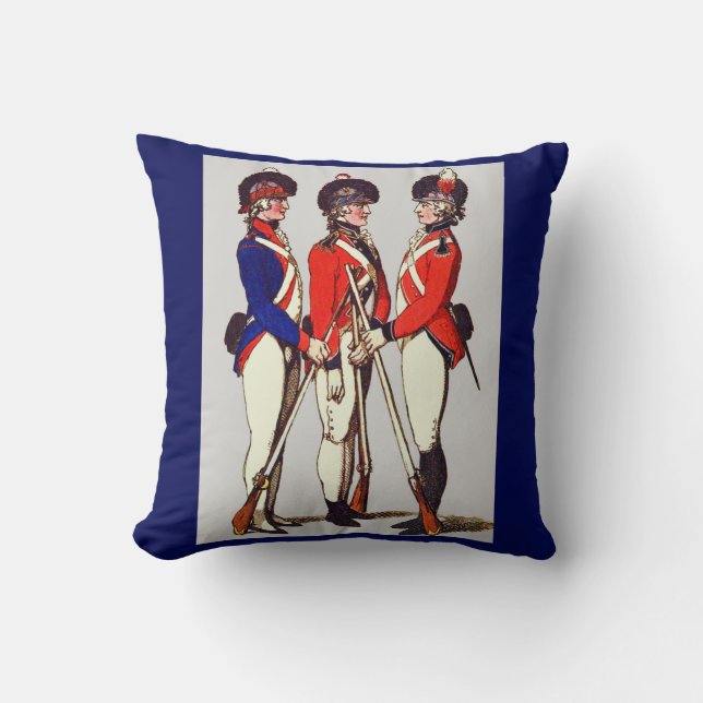 Coussin 1803 tirage London Volunteers (Recto)
