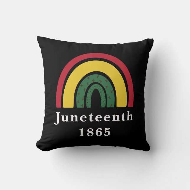 Coussin 1865 Histoire noire afro-américaine (Recto)