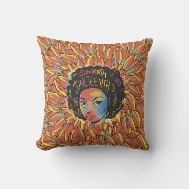 Coussin 1865, Jour de la liberté noire (Recto)