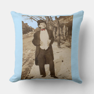 Coussin 1920 photo vernaculaire classe jeune homme